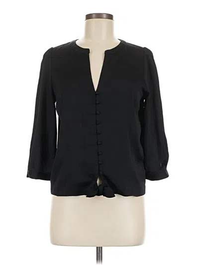 Pre-owned Express 3/4 Sleeve Blouse In Black