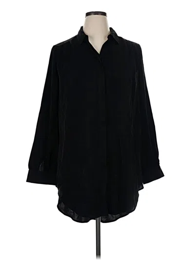 Pre-owned Express 3/4 Sleeve Blouse In Black