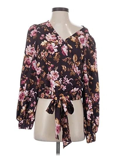 Express 3/4 Sleeve Blouse In Black