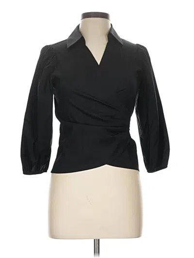 Pre-owned Express 3/4 Sleeve Blouse In Black