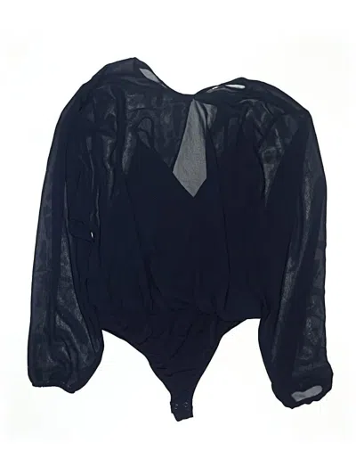 Pre-owned Express 3/4 Sleeve Blouse In Blue