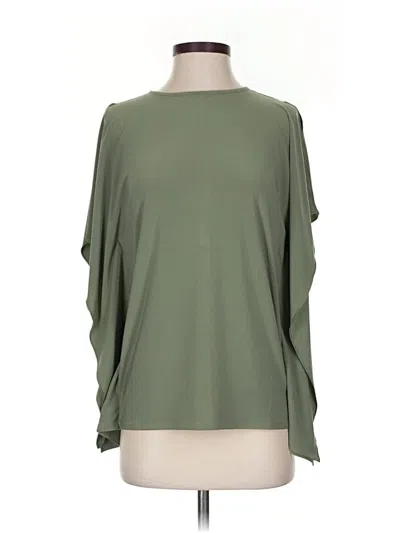 Pre-owned Express 3/4 Sleeve Blouse In Green