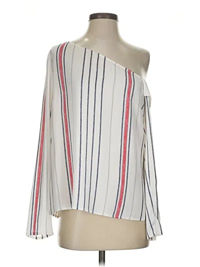 Pre-owned Express 3/4 Sleeve Blouse In Ivory