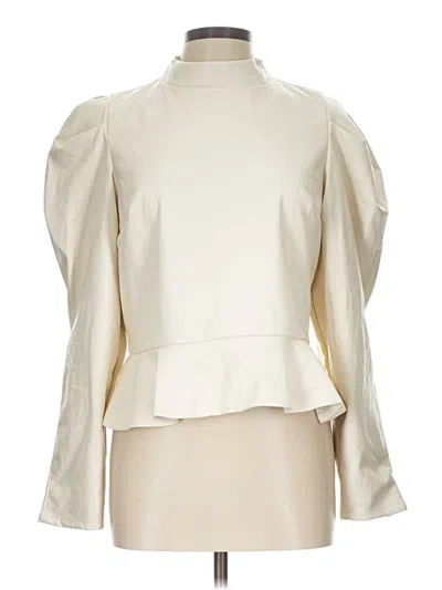 Express 3/4 Sleeve Blouse In Ivory