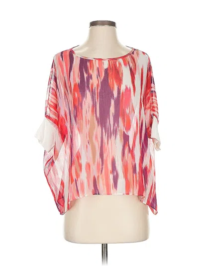 Pre-owned Express 3/4 Sleeve Blouse In Pink