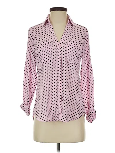 Pre-owned Express 3/4 Sleeve Blouse In Pink