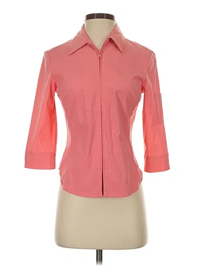Pre-owned Express 3/4 Sleeve Blouse In Pink