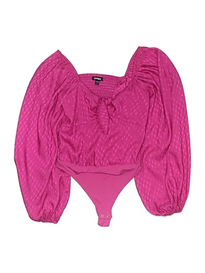 Pre-owned Express 3/4 Sleeve Blouse In Pink