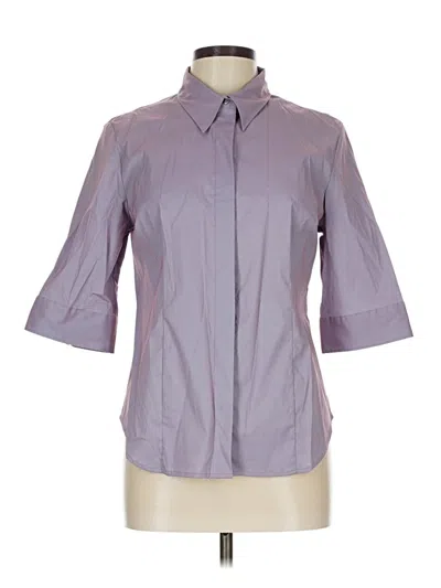 Pre-owned Express 3/4 Sleeve Blouse In Purple