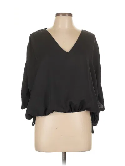 Pre-owned Express 3/4 Sleeve T-shirt In Black