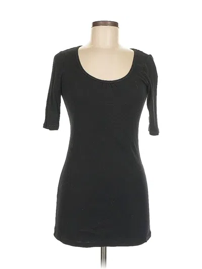 Pre-owned Express 3/4 Sleeve T-shirt In Black