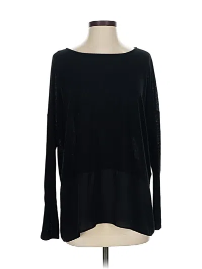 Pre-owned Express 3/4 Sleeve T-shirt In Black