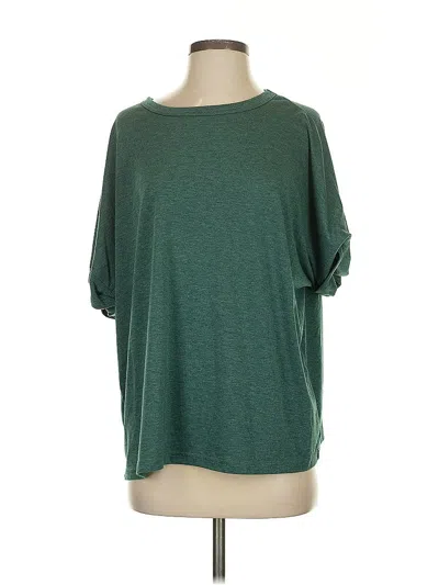 Pre-owned Express 3/4 Sleeve T-shirt In Green