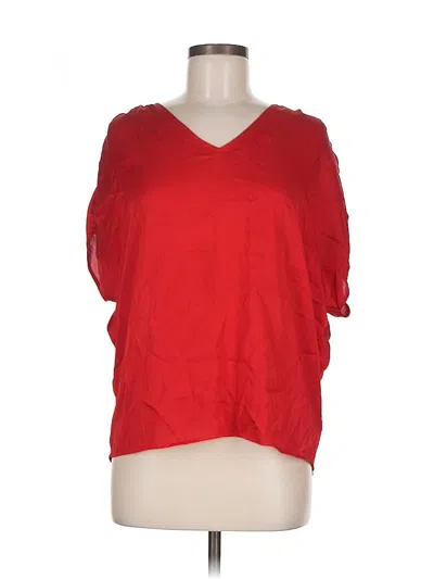 Pre-owned Express 3/4 Sleeve T-shirt In Red