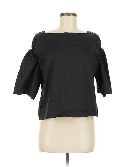 Pre-owned Express 3/4 Sleeve Top Black Boatneck Tops
