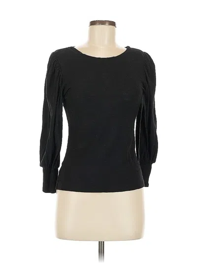 Pre-owned Express 3/4 Sleeve Top Black Boatneck Tops
