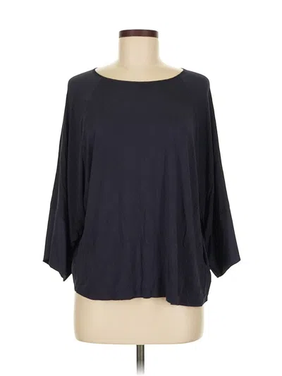 Pre-owned Express 3/4 Sleeve Top Black Boatneck Tops