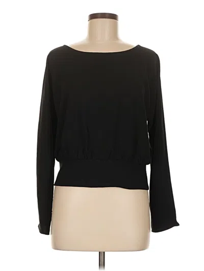 Pre-owned Express 3/4 Sleeve Top Black Boatneck Tops