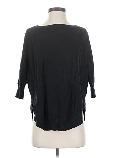 Pre-owned Express 3/4 Sleeve Top Black Boatneck Tops