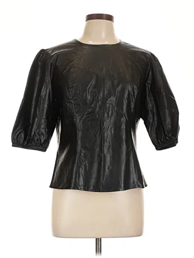Pre-owned Express 3/4 Sleeve Top Black Boatneck Tops