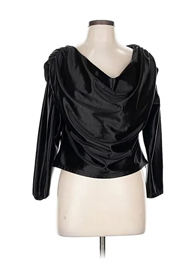 Pre-owned Express 3/4 Sleeve Top Black Cowl Neck Tops
