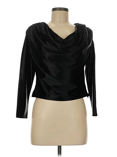 Express 3/4 Sleeve Top Black Cowl Neck Tops