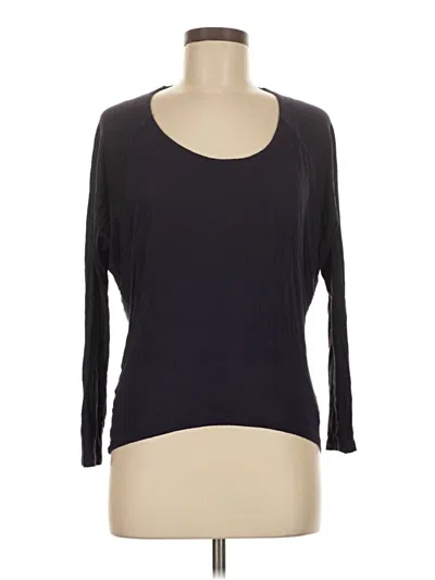 Pre-owned Express 3/4 Sleeve Top Black Scoop Neck Tops