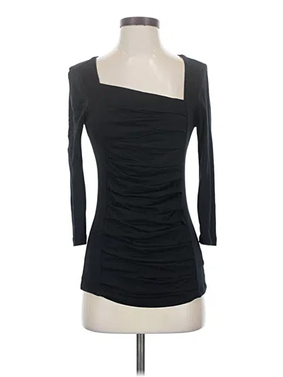 Pre-owned Express 3/4 Sleeve Top Black Sweetheart Neckline Tops