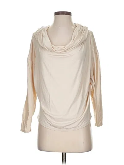 Express 3/4 Sleeve Top Ivory Cowl Neck Tops