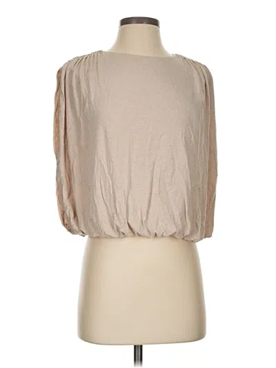 Pre-owned Express 3/4 Sleeve Top Tan Boatneck Tops