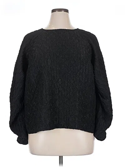Pre-owned Express 3/4 Sleeve T-shirt In Black