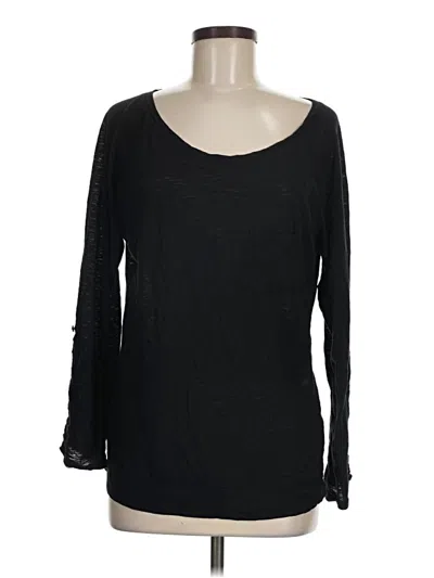 Pre-owned Express 3/4 Sleeve T-shirt In Black
