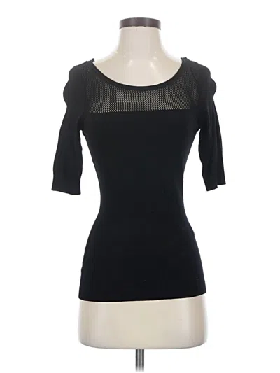Pre-owned Express 3/4 Sleeve T-shirt In Black