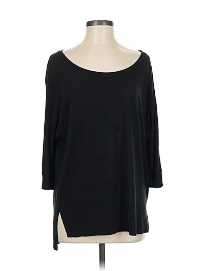 Pre-owned Express 3/4 Sleeve T-shirt In Black
