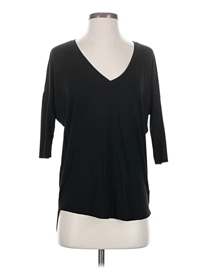 Pre-owned Express 3/4 Sleeve T-shirt In Black
