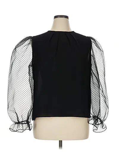 Pre-owned Express 3/4 Sleeve T-shirt In Black