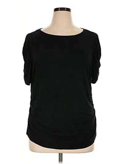 Pre-owned Express 3/4 Sleeve T-shirt In Black