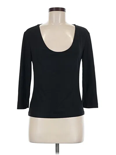 Pre-owned Express 3/4 Sleeve T-shirt In Black