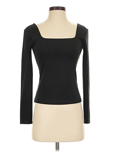 Pre-owned Express 3/4 Sleeve T-shirt In Black