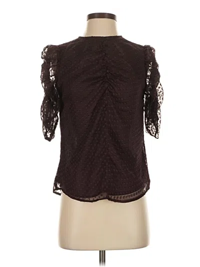 Pre-owned Express 3/4 Sleeve T-shirt In Brown
