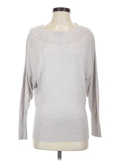 Pre-owned Express 3/4 Sleeve T-shirt In Gray