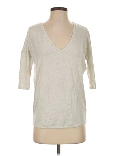 Express 3/4 Sleeve T-shirt In Ivory