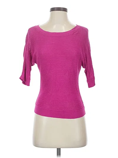 Pre-owned Express 3/4 Sleeve T-shirt In Pink