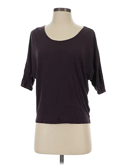 Pre-owned Express 3/4 Sleeve T-shirt In Purple