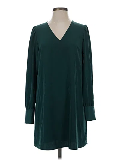 Pre-owned Express 3/4 Sleeve T-shirt In Teal