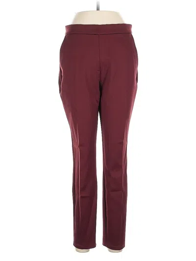 Pre-owned Express Active Pants In Burgundy