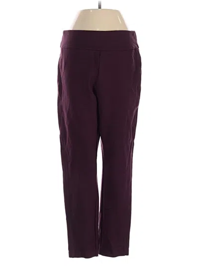 Pre-owned Express Active Pants In Burgundy