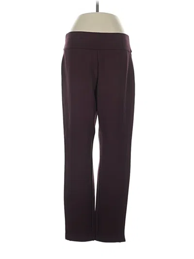 Pre-owned Express Active Pants In Burgundy