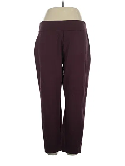 Pre-owned Express Active Pants In Burgundy