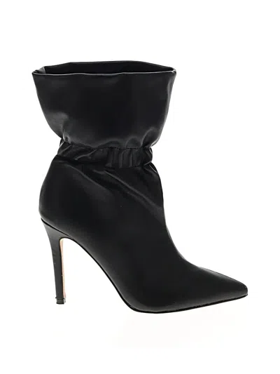 Pre-owned Express Ankle Boots In Black
